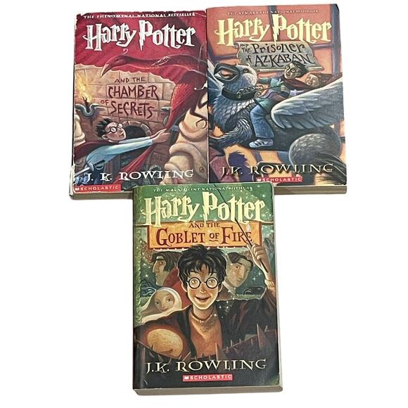 Harry Potter Lot Of 3 Books Novels Homeschooling Mystery Suspense - Picture 1 of 3